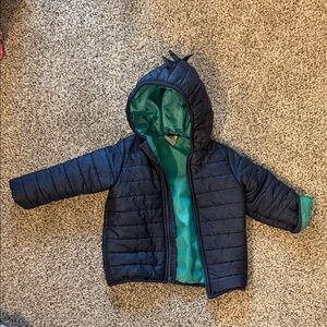 First Impressions Navy and Teal Puffer Jacket